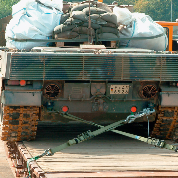 Мощные ремни с усиленной стяжкой концевым фитингом 12500/75 Тип 20031